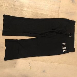 Victoria’s Secret PINK black capri sweatpants